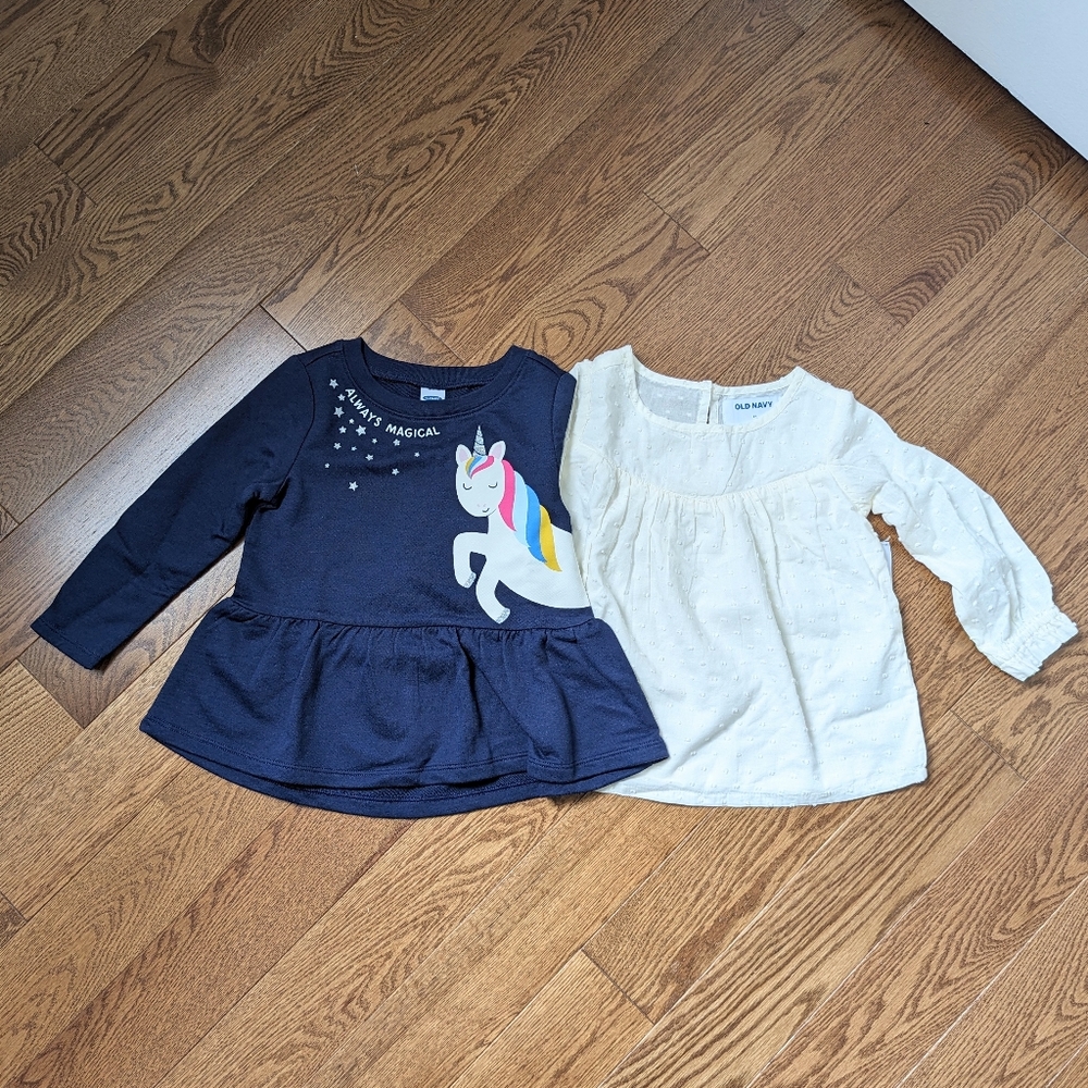 NWT Old Navy unicorn long sleeve shirt 2t
